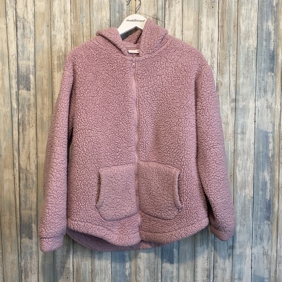 So oversized Cozy Pink Sherpa Jacket size medium - Picture 3 of 6